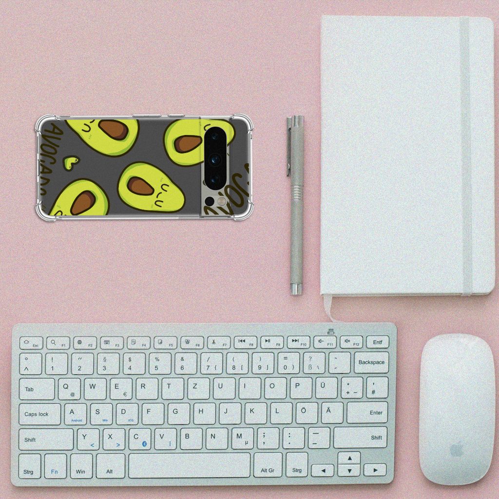 Google Pixel 8 Pro Stevig Bumper Hoesje Avocado Singing B2C Telecom