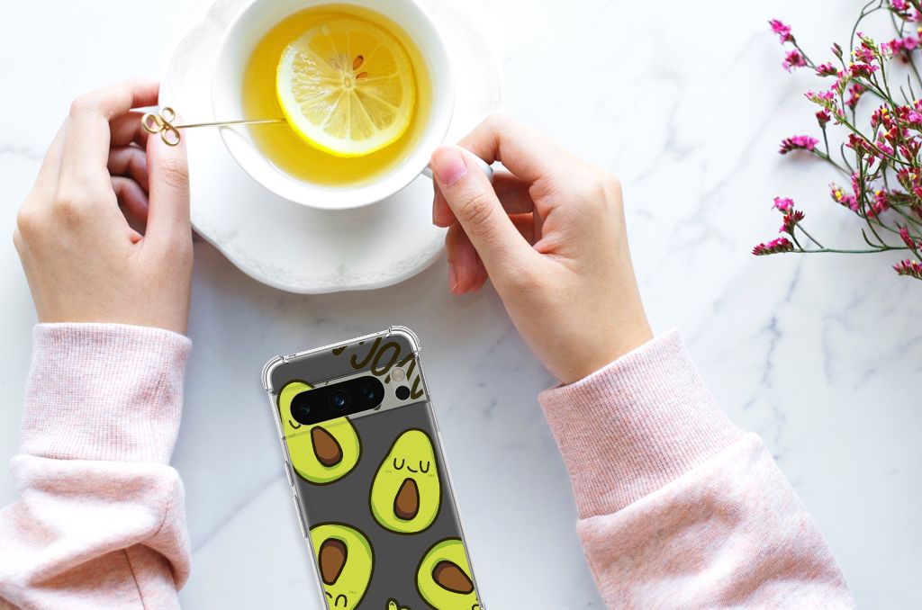 Google Pixel 8 Pro Stevig Bumper Hoesje Avocado Singing B2C Telecom