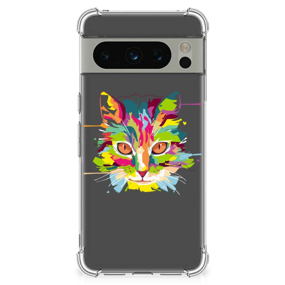 Google Pixel 8 Pro Stevig Bumper Hoesje Cat Color B2C Telecom