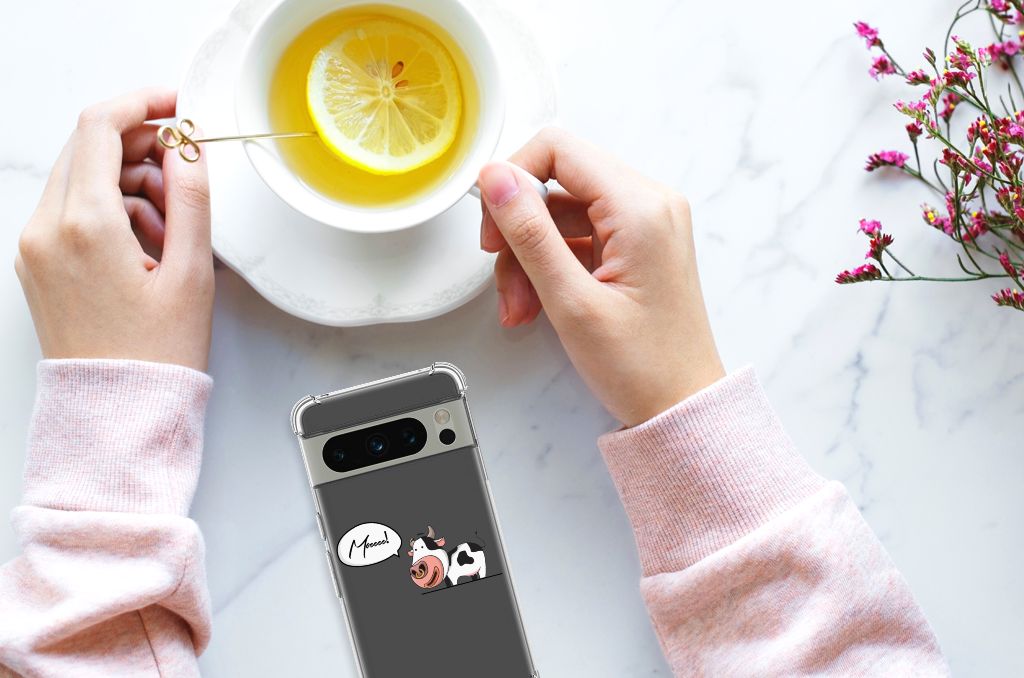 Google Pixel 8 Pro Stevig Bumper Hoesje Cow B2C Telecom
