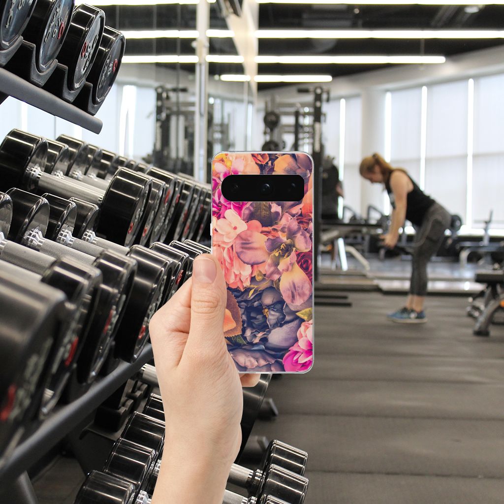 Google Pixel 8 Pro TPU Case Bosje Bloemen bloemen design voorkant