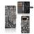 Google Pixel 8 Pro Telefoonhoesje met Pasjes Krokodillenprint krokodillenprint voor en achterzijde open