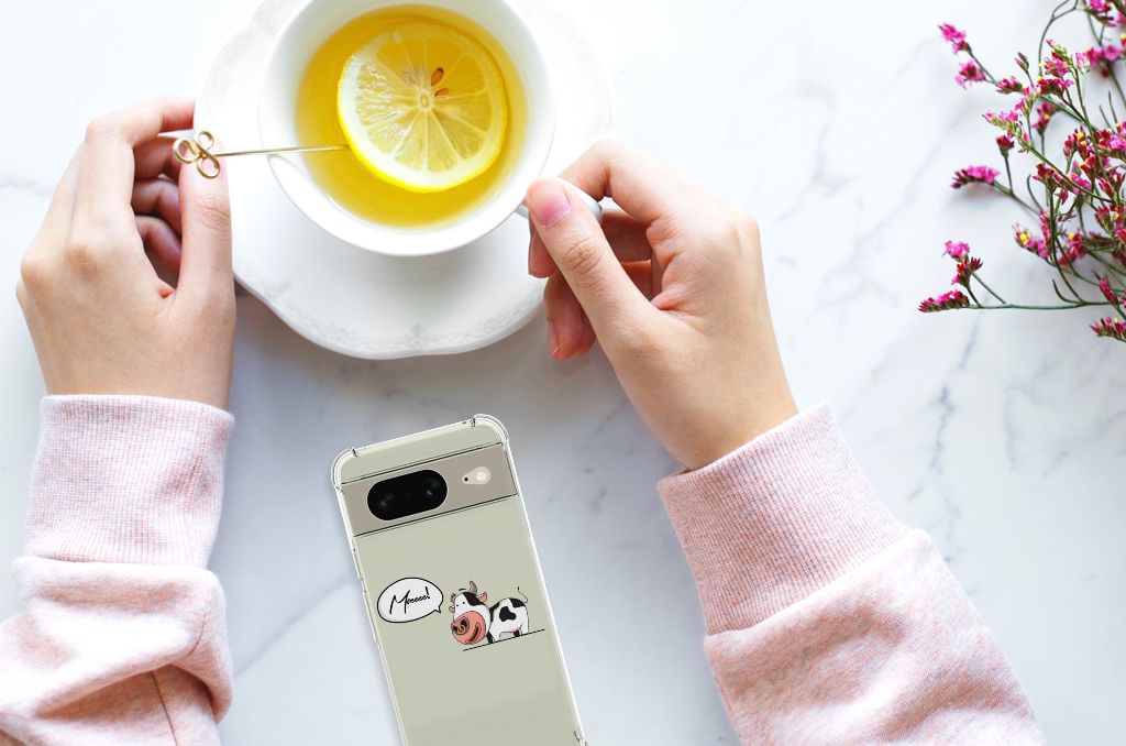 Google Pixel 8 Stevig Bumper Hoesje Cow B2C Telecom
