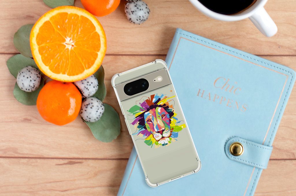 Google Pixel 8 Stevig Bumper Hoesje Lion Color B2C Telecom