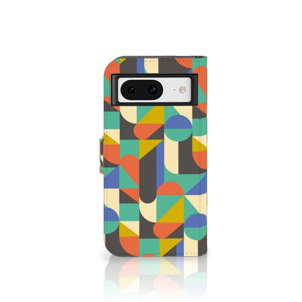 Google Pixel 8 Telefoon Hoesje Funky Retro telefoonhoesje design funky retro aanzicht