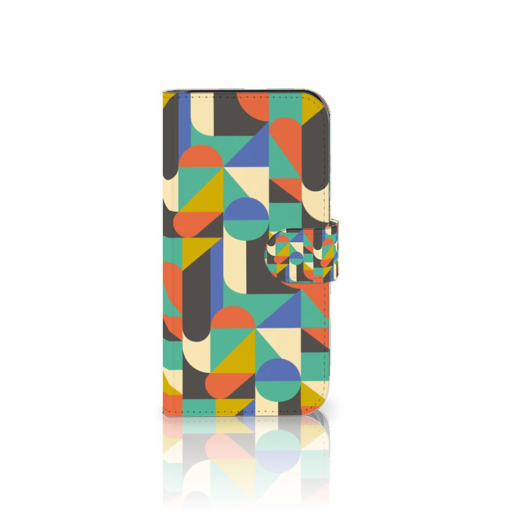 Google Pixel 8 Telefoon Hoesje Funky Retro telefoonhoesje design kleurrijk aanzicht
