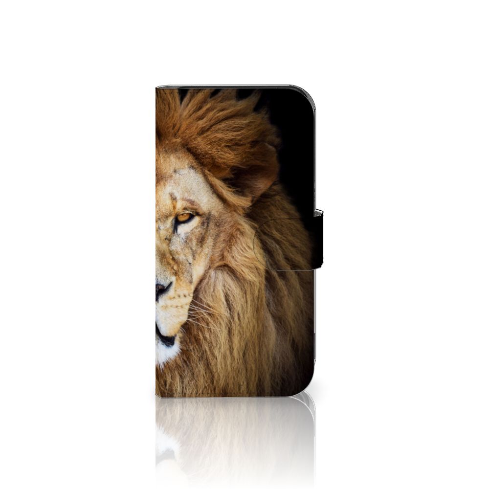Google Pixel 8 Telefoonhoesje met Pasjes Leeuw leeuw telefoonhoesje voorkant