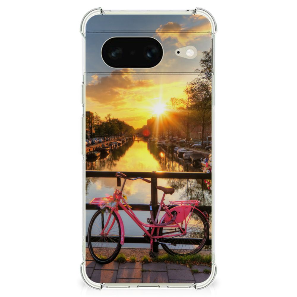Google Pixel 8 Telefoonhoesje met valbescherming Amsterdamse Grachten B2C Telecom