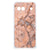 Google Pixel 8A Anti-Shock Hoesje Marmer Oranje achterzijde