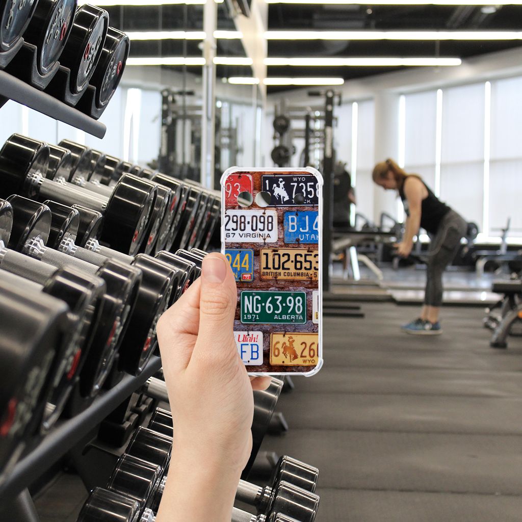 Google Pixel 8A Anti-shock Hoesje met foto Kentekenplaten design voorkant