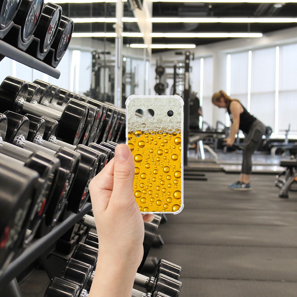 Google Pixel 8A Beschermhoes Bier telefoonhoesje afbeelding sportzaal