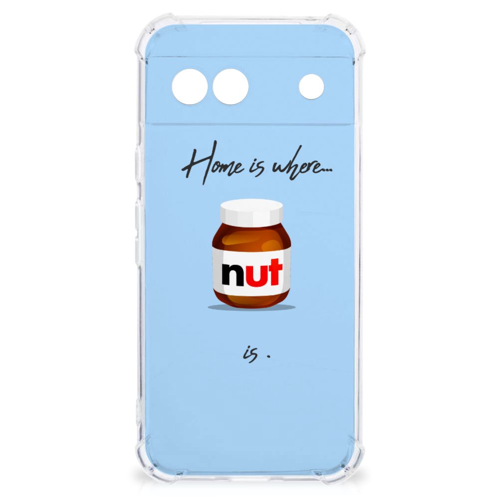 Google Pixel 8A Beschermhoes Nut Home ontwerp transparant aanzicht