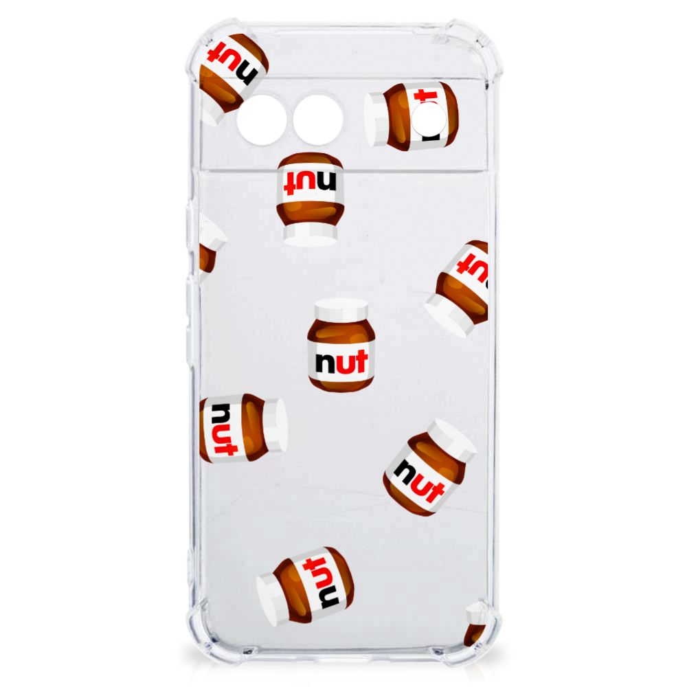 Google Pixel 8A Beschermhoes Nut Jar telefoonhoesje Nut Jar design voorkant