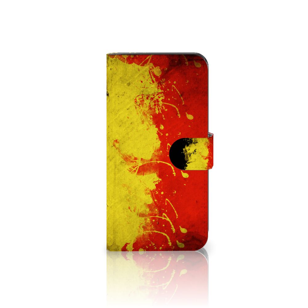 Google Pixel 8A Bookstyle Case België design hoesje vlag kleuren