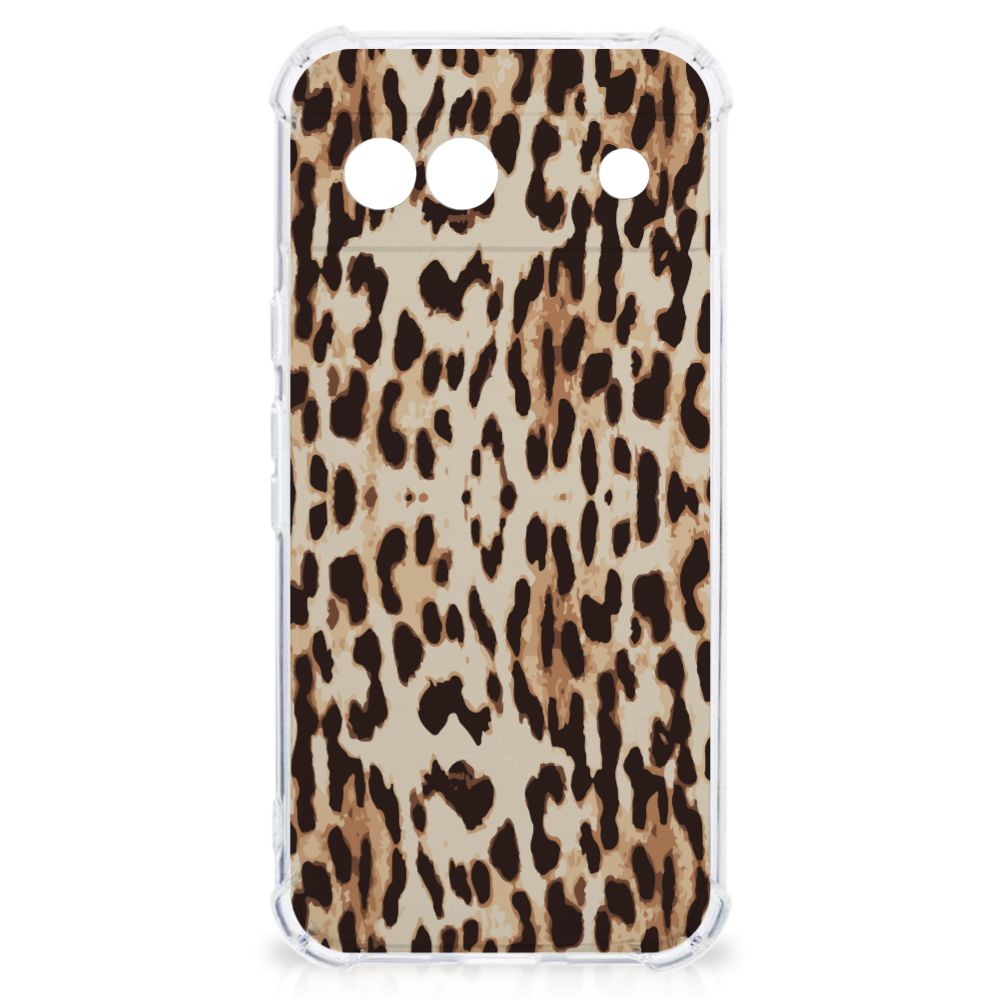 Google Pixel 8A Case Anti-shock Leopard achterkant design