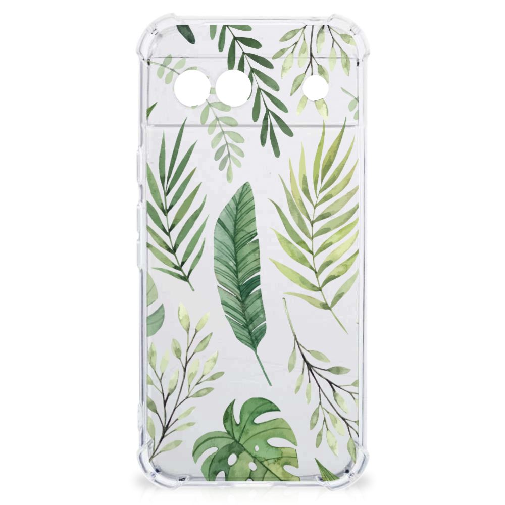 Google Pixel 8A Case Leaves design bladeren vooraanzicht