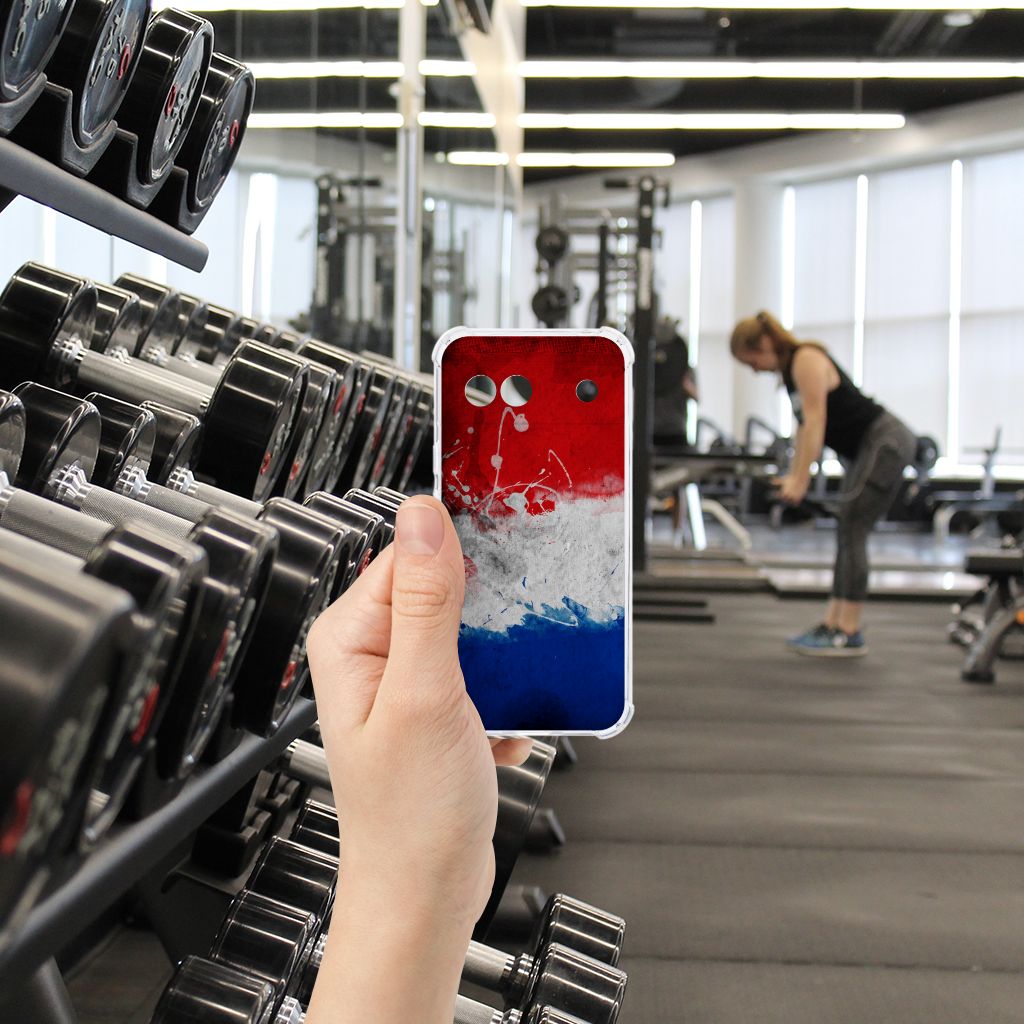 Google Pixel 8A Cover Case Nederland Nederlandse Vlag design hand gym