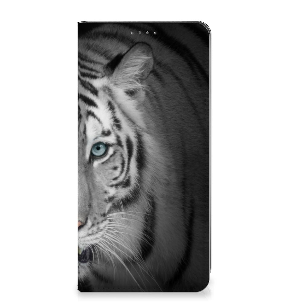 Google Pixel 8A Hoesje maken Tijger hoesje witte tijger voorzijde