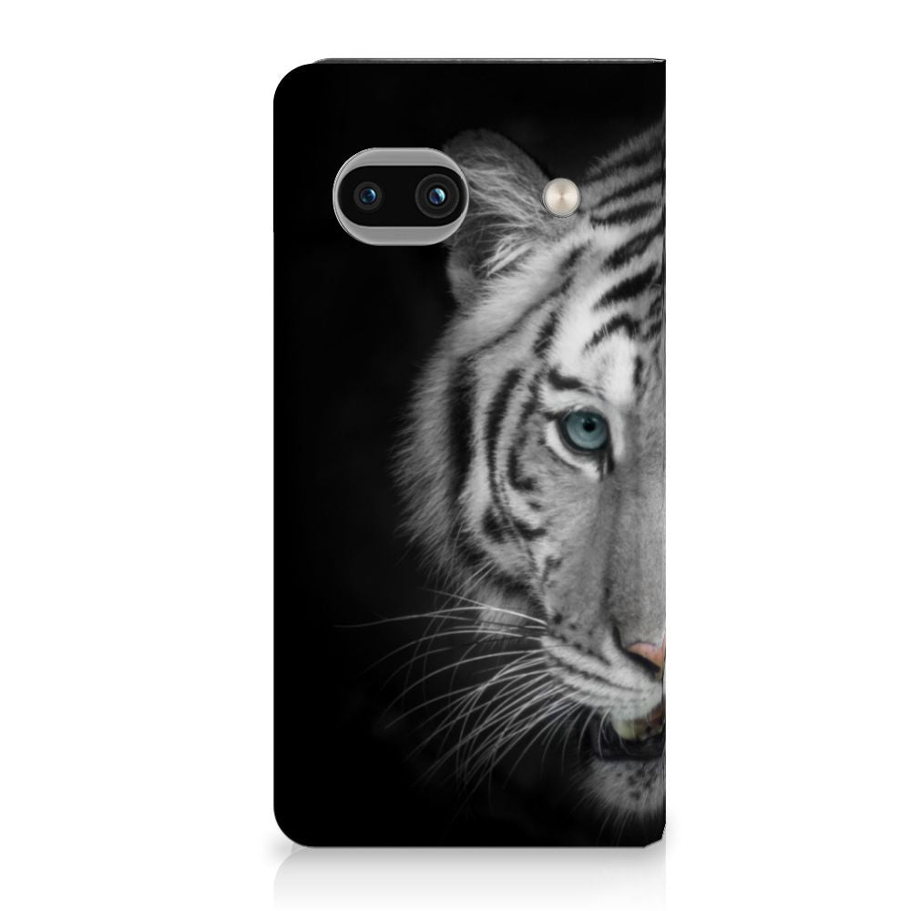 Google Pixel 8A Hoesje maken Tijger hoesje witte tijger design voorkant