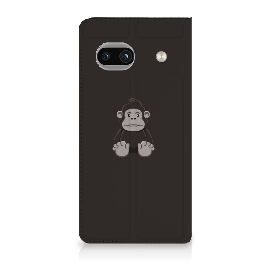 Google Pixel 8A Magnet Case Gorilla telefoonhoesje Gorilla design voorkant