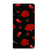 Google Pixel 8A Magnet Case Valentine telefoonhoesje ontwerp bloemen hart zwart