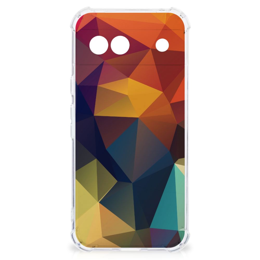 Google Pixel 8A Shockproof Case Polygon Color achterkant