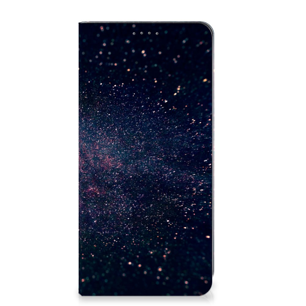 Google Pixel 8A Stand Case Stars design sterren inktzwarte achtergrond glitter