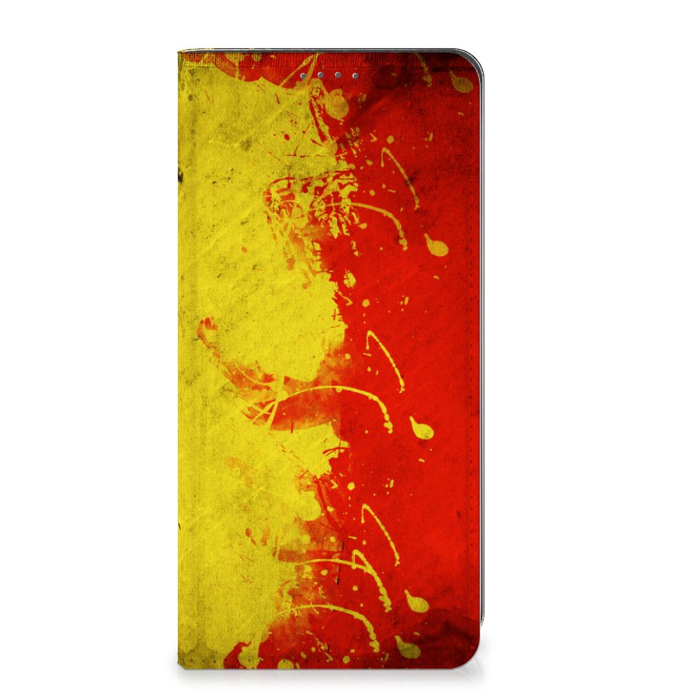Google Pixel 8A Standcase België design Belgische kleuren voorkant