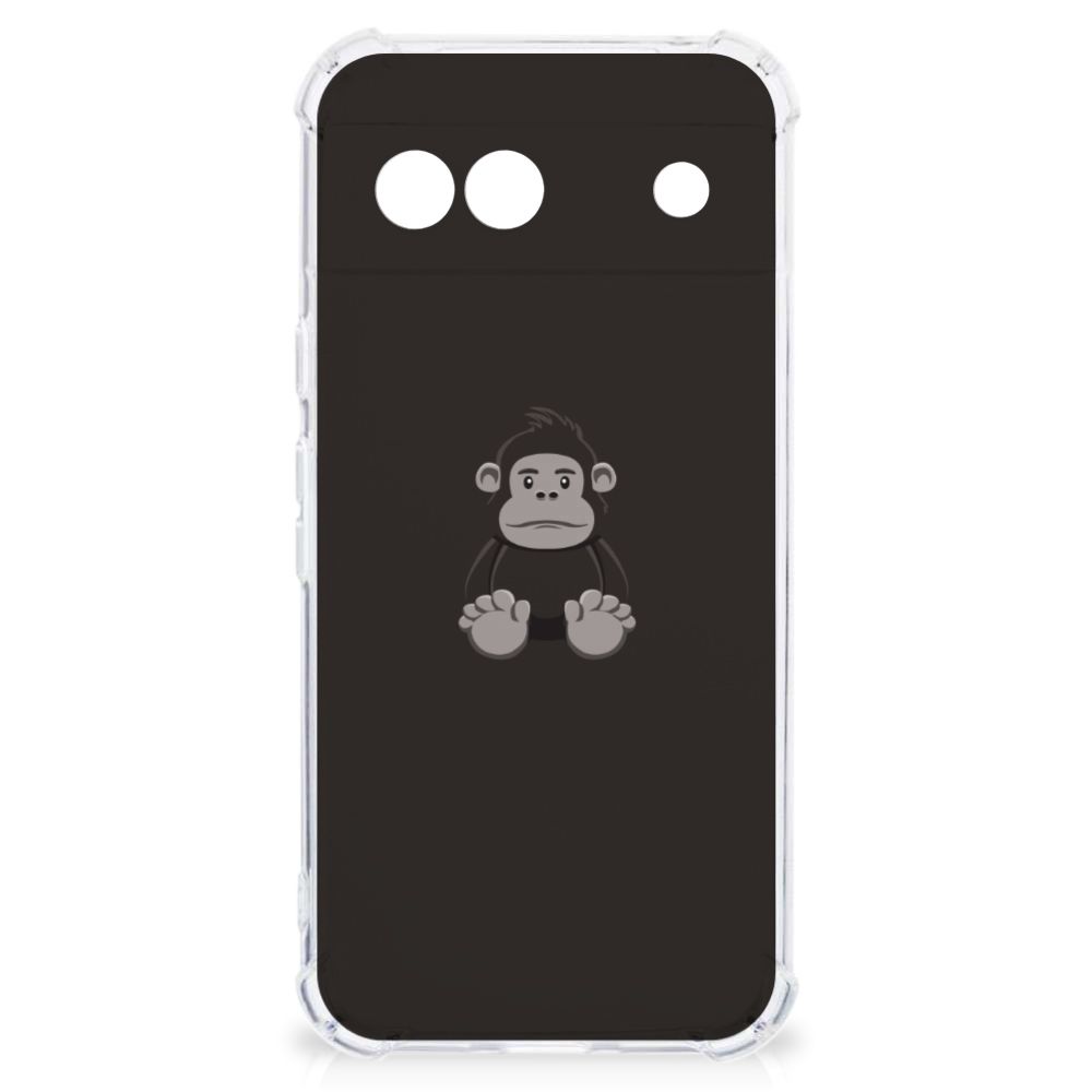 Google Pixel 8A Stevig Bumper Hoesje Gorilla achterkant ontwerp