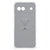Google Pixel 8A Stevig Bumper Hoesje Grijs Baby Olifant achterkant ontwerp