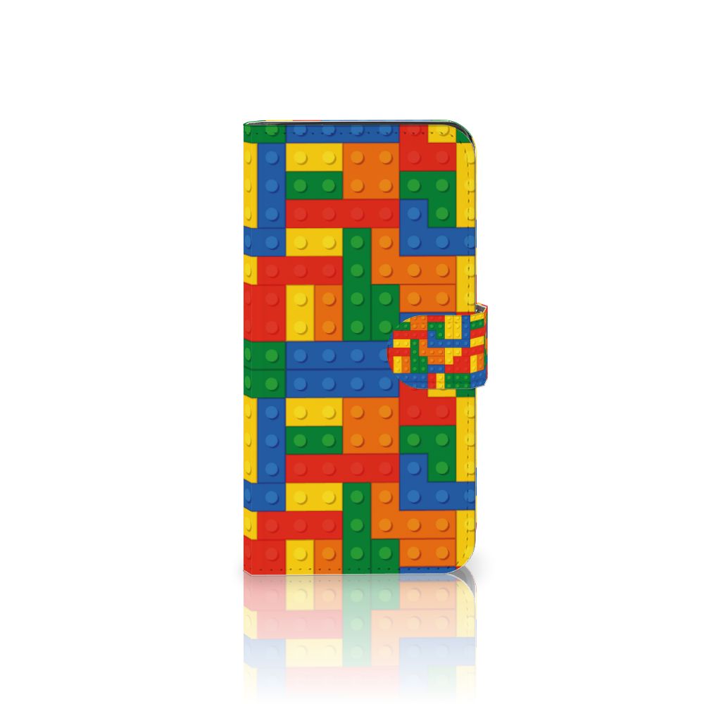 Google Pixel 8A Telefoon Hoesje Blokken kleurrijk blokken design voorkant