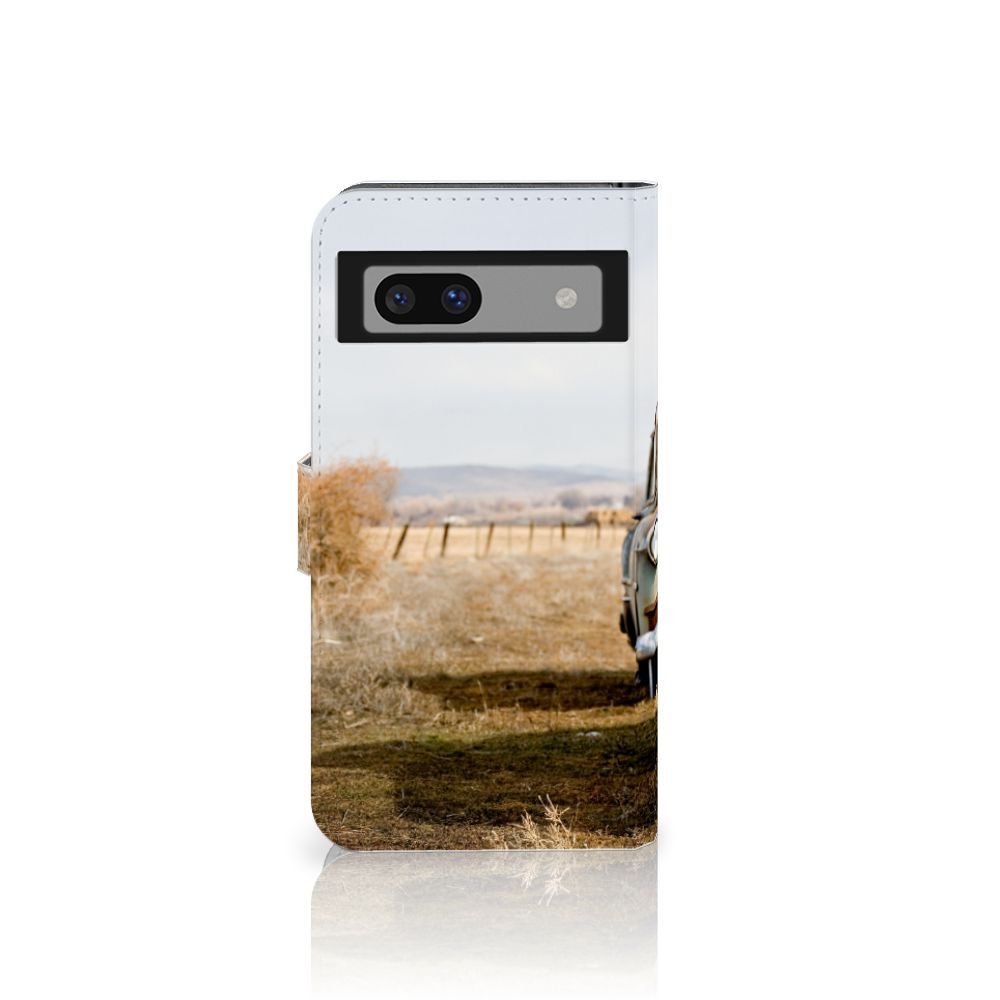 Google Pixel 8A Telefoonhoesje met foto Vintage Auto design vintage auto aanzicht