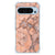 Google Pixel 9 | 9 Pro Anti-Shock Hoesje Marmer Oranje achterkant