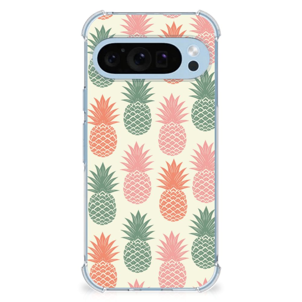Google Pixel 9 | 9 Pro Beschermhoes Ananas ananas ontwerp achterzijde
