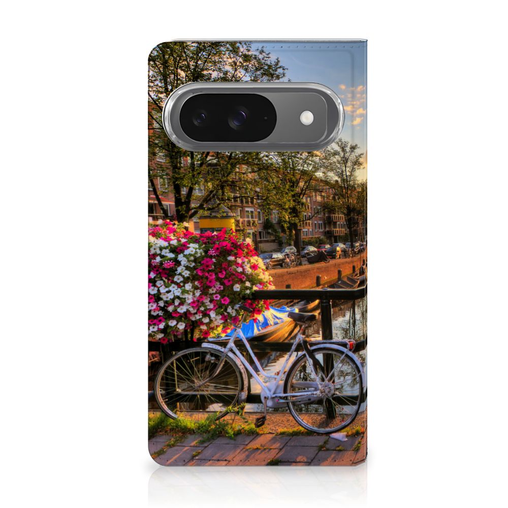 Google Pixel 9 | 9 Pro Book Cover Amsterdamse Grachten design Amsterdamse Grachten aanzicht