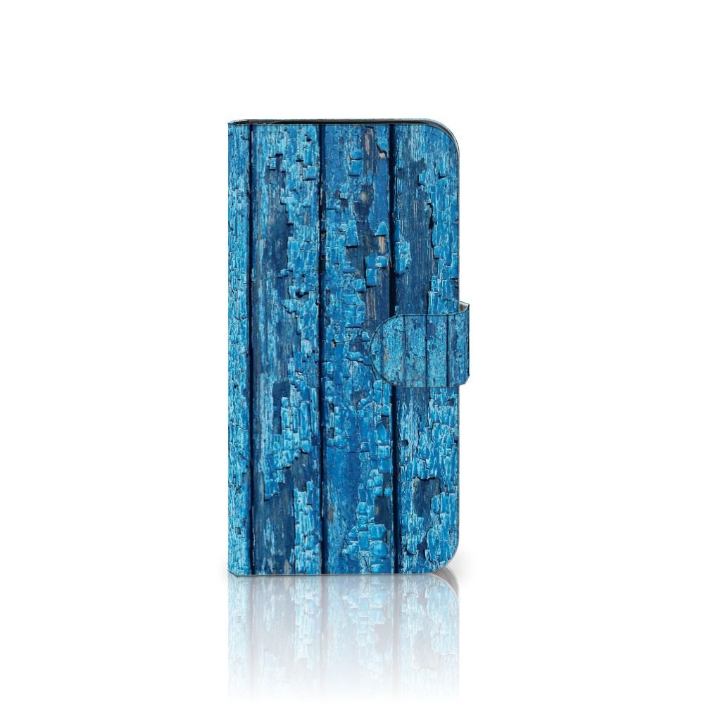 Google Pixel 9 | 9 Pro Book Style Case Wood Blue design hout blauw aanzicht