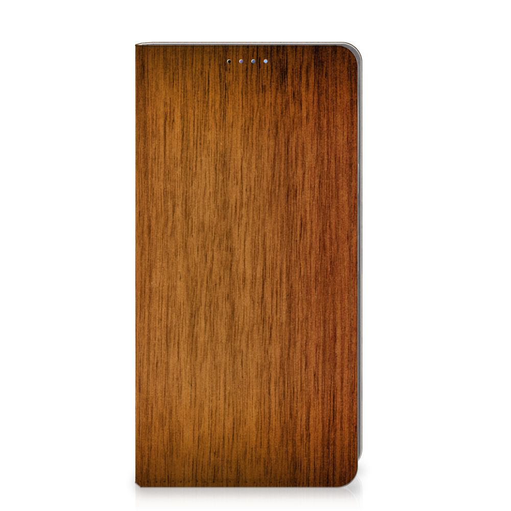 Google Pixel 9 | 9 Pro Book Wallet Case Donker Hout design donker hout voorkant