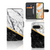 Google Pixel 9 | 9 Pro Bookcase Marmer Wit Zwart design marmer zwart wit aanzicht