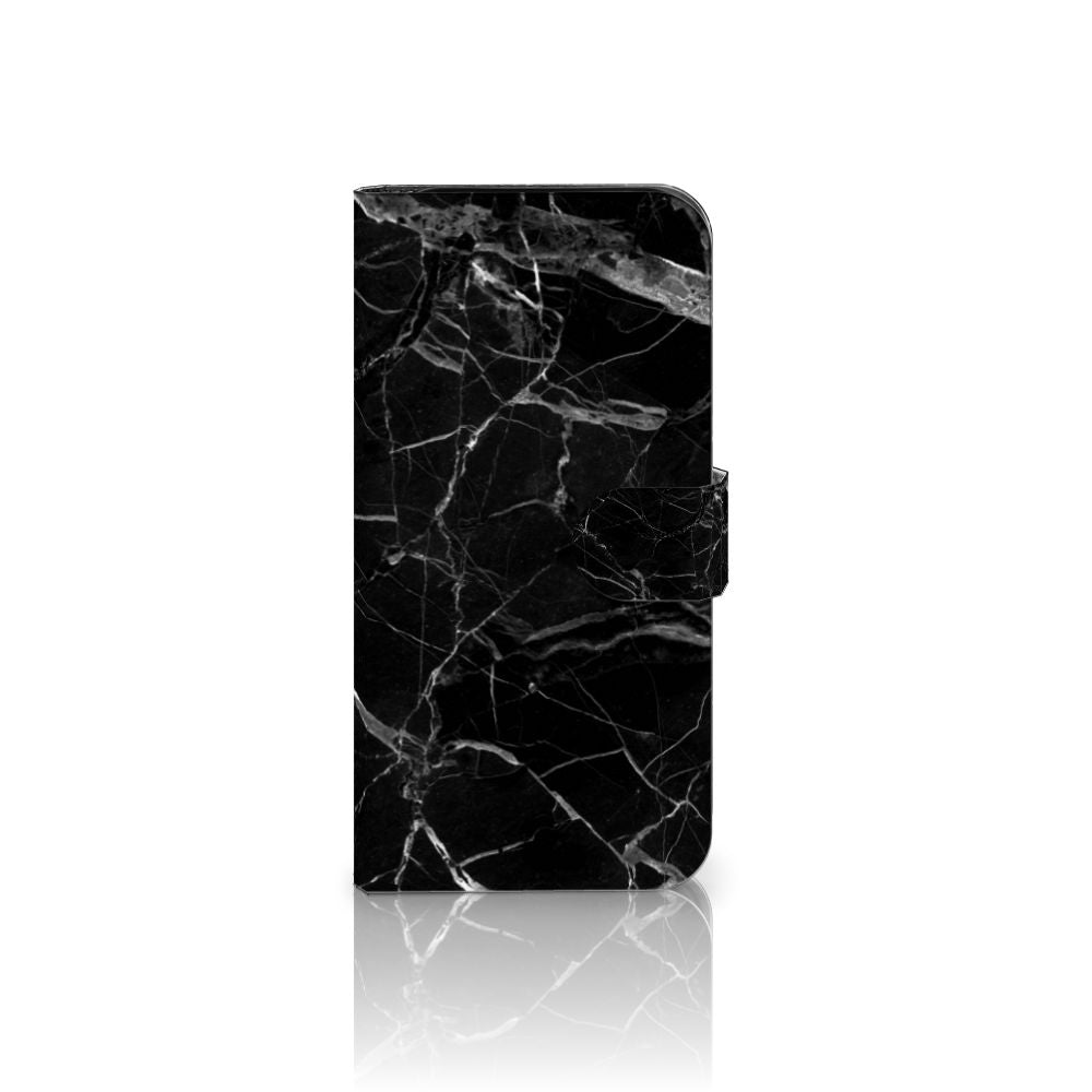 Google Pixel 9 | 9 Pro Bookcase Marmer Zwart bookcase zwart marmer voorkant