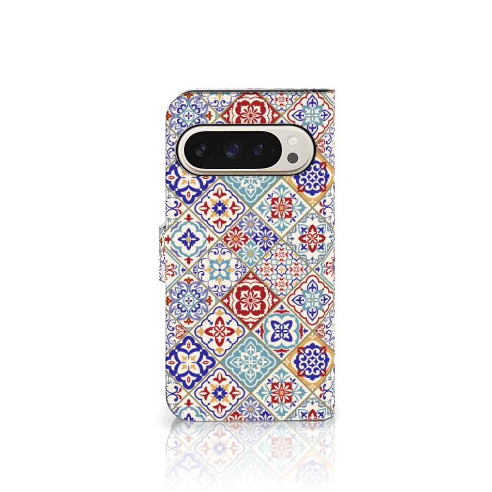 Google Pixel 9 | 9 Pro Bookcase Tiles Color designnaam zijaanzicht