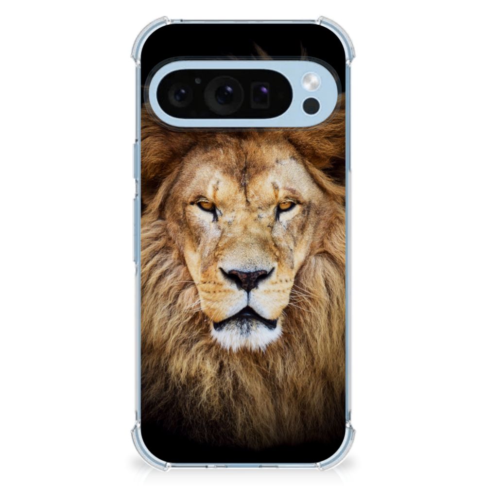 Google Pixel 9 | 9 Pro Case Anti-shock Leeuw leeuw voorkant