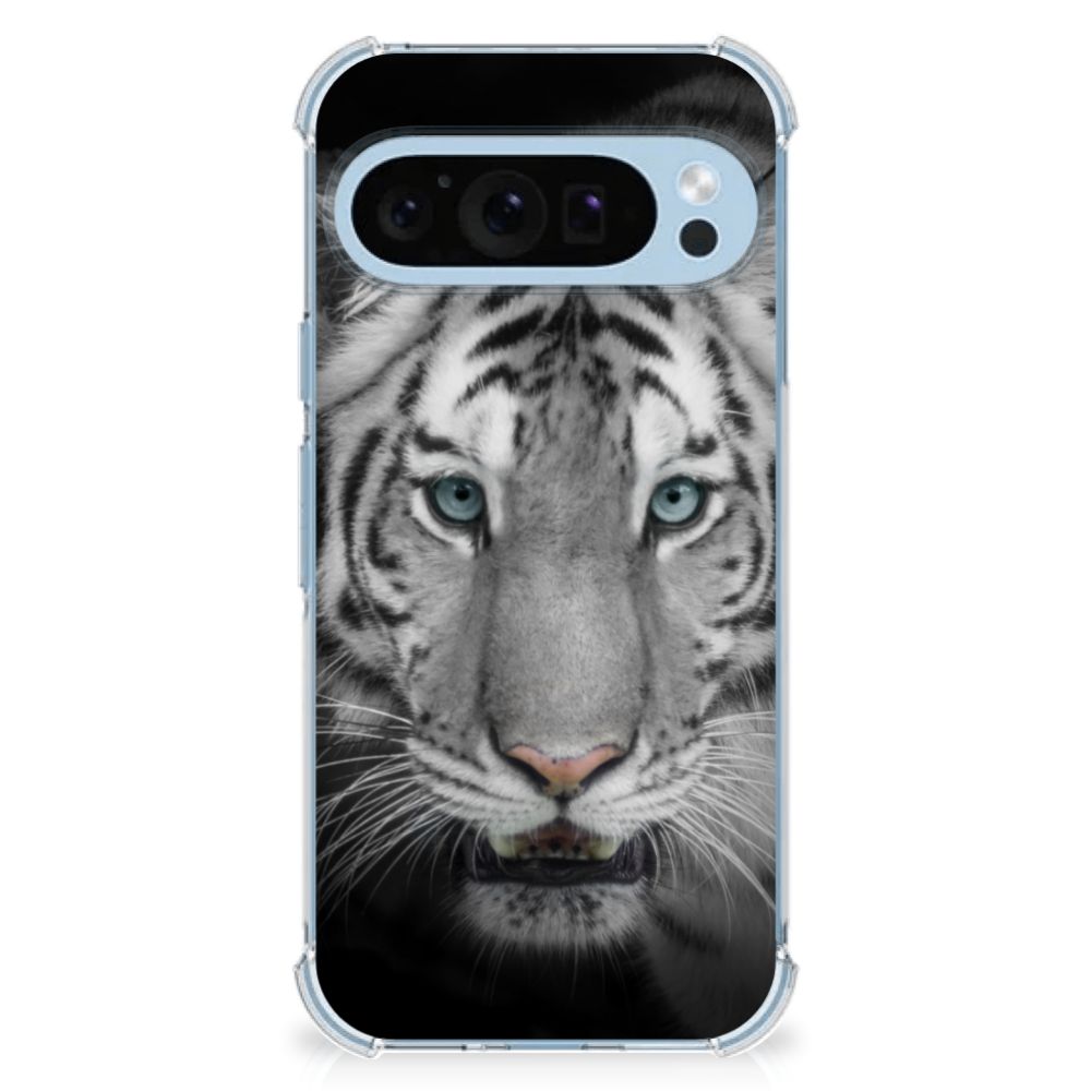 Google Pixel 9 | 9 Pro Case Anti-shock Tijger tijger design voorkant
