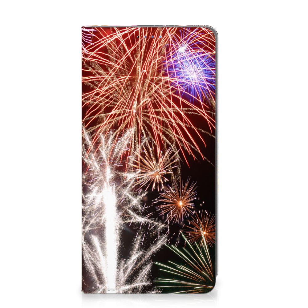 Google Pixel 9 | 9 Pro Hippe Standcase Vuurwerk siervuurwerk print kleurrijk design aanzicht