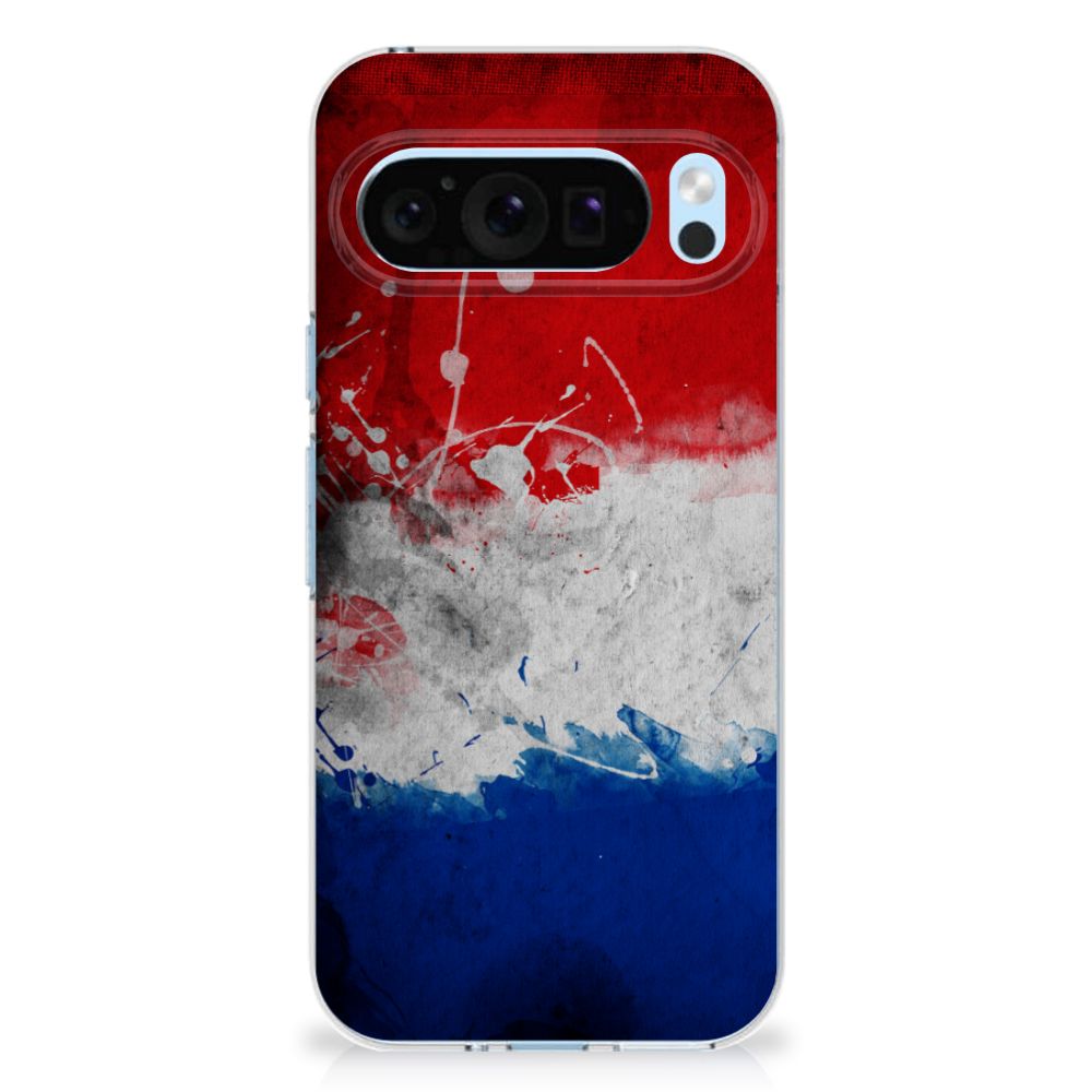 Google Pixel 9 | 9 Pro Hoesje Nederland hoesje Nederlandse vlag design achteraanzicht