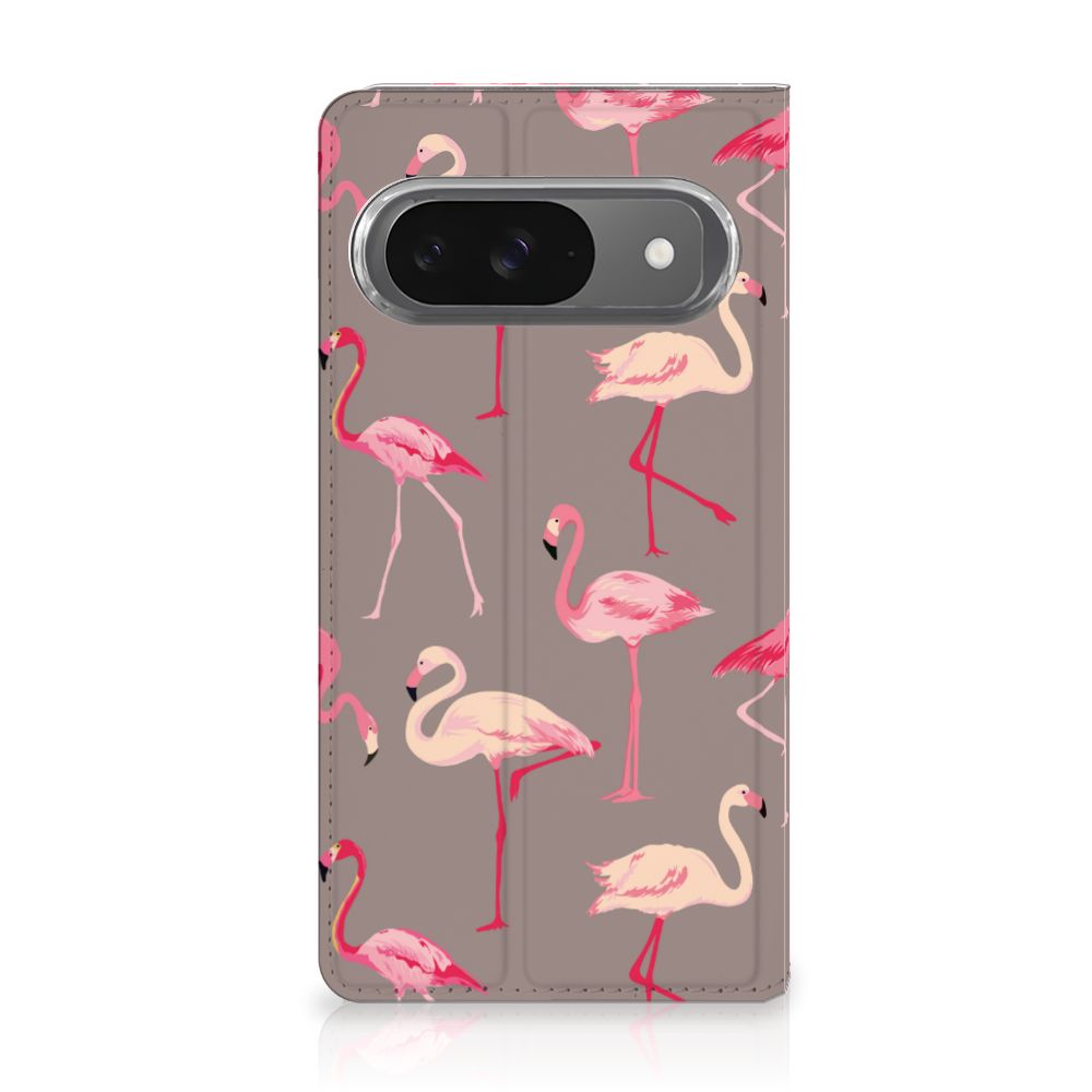 Google Pixel 9 | 9 Pro Hoesje maken Flamingo flamingo design voorkant