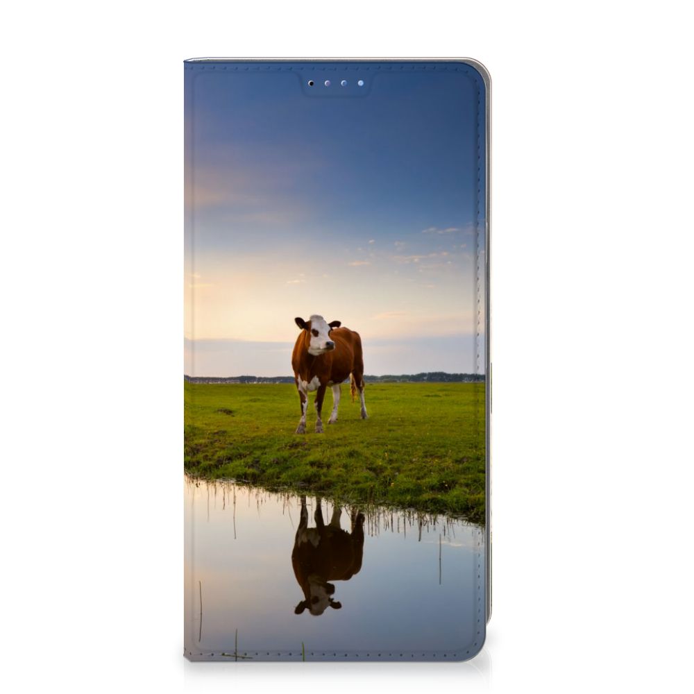 Google Pixel 9 | 9 Pro Hoesje maken Koe hoesje koe ondergang zon weide reflectie