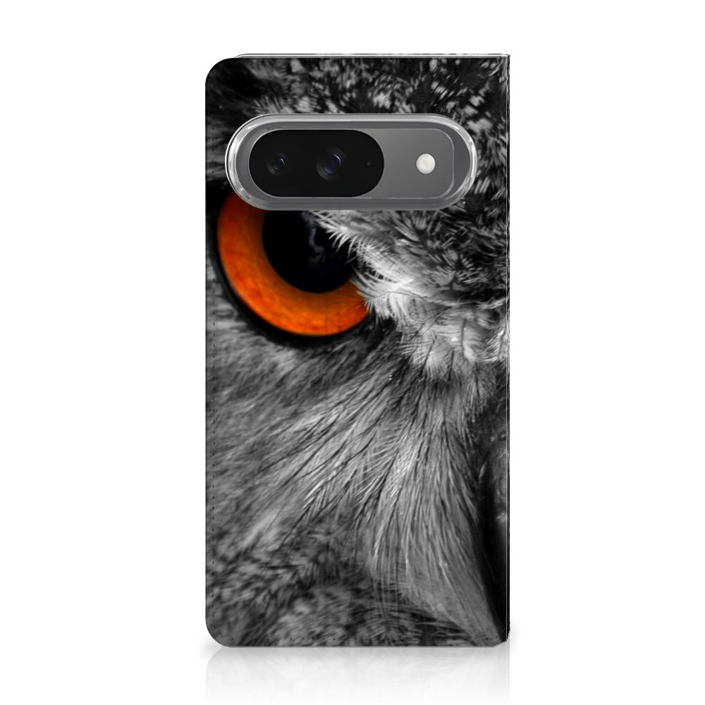Google Pixel 9 | 9 Pro Hoesje maken Uil uil detail close-up