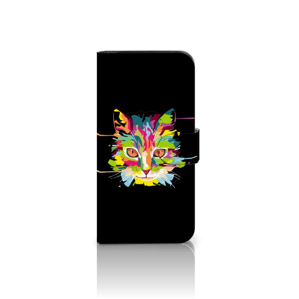 Google Pixel 9 | 9 Pro Leuk Hoesje Cat Color kat kleurrijk ontwerp voorkant