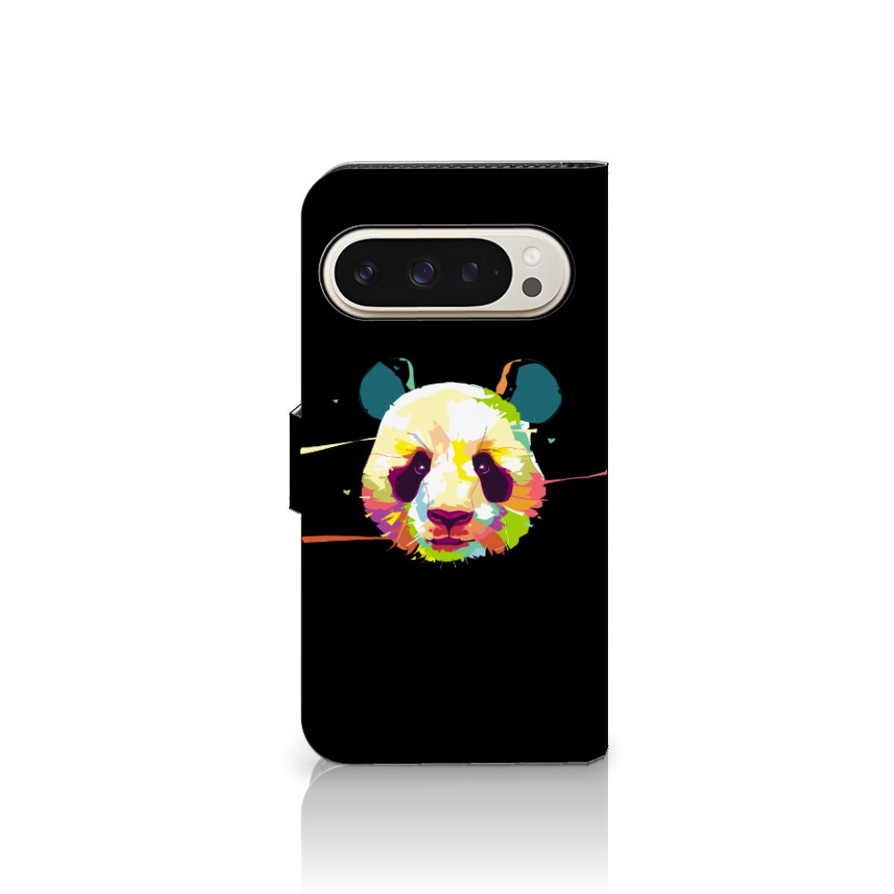 Google Pixel 9 | 9 Pro Leuk Hoesje Panda Color panda kleur ontwerp voorkant