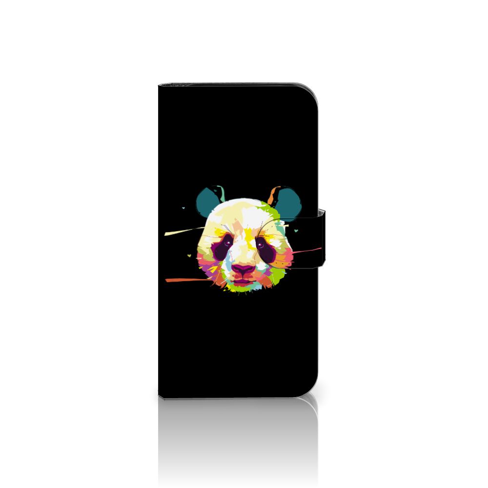 Google Pixel 9 | 9 Pro Leuk Hoesje Panda Color boekhoesje panda kleur zwart